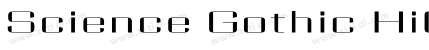 Science Gothic HiCnt字体转换